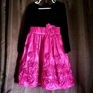 Jessica Ann Girl's Taffeta Formal Winter Dress